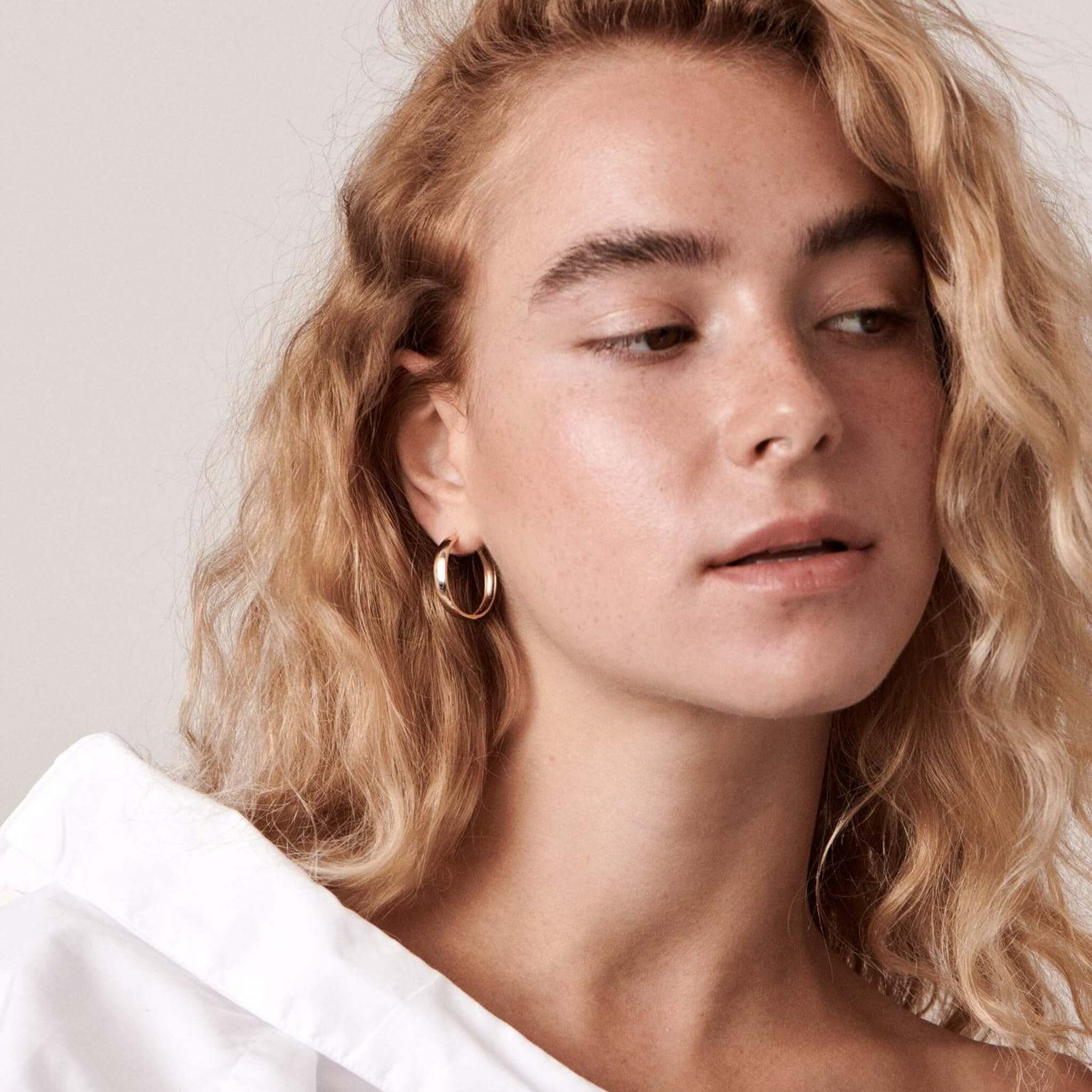 Skinny Hoop Earrings